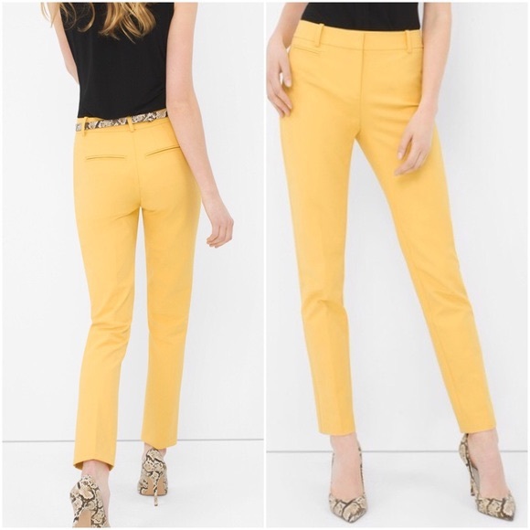 White House Black Market Pants - WHBM White House Black Market Slim Ankle Pants 8